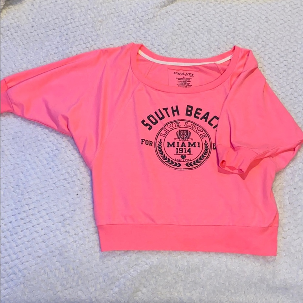 Neon Pink Miami Top